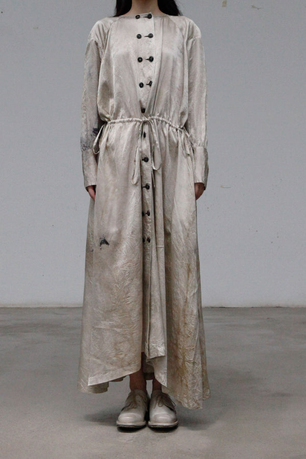 MUTEDANCE Waist Adjustable Silk Skirt MD22SS61 Grey PM34